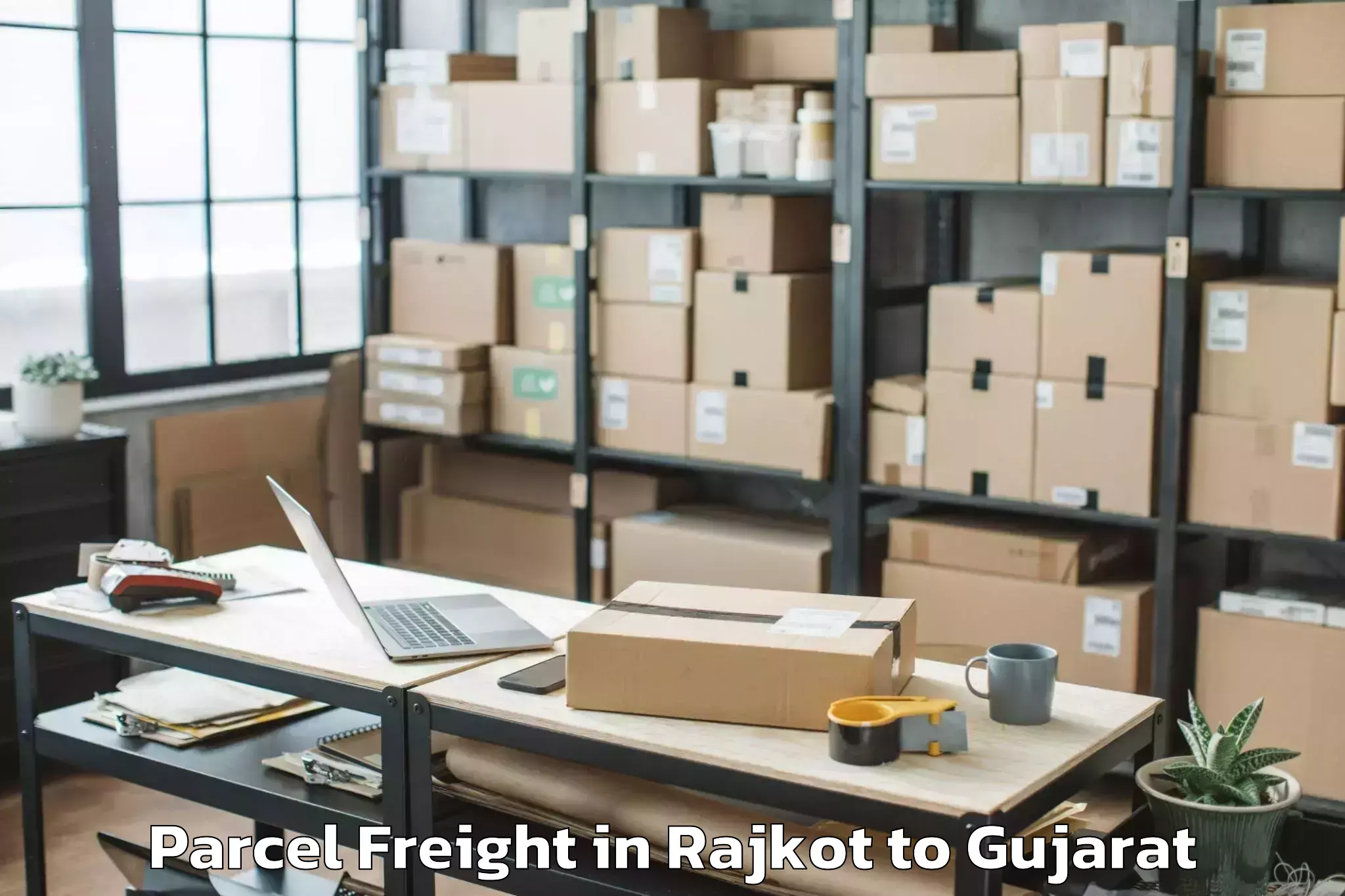 Reliable Rajkot to Madhav Kampo Parcel Freight